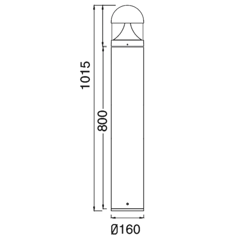 Bollard Dimension Diagram