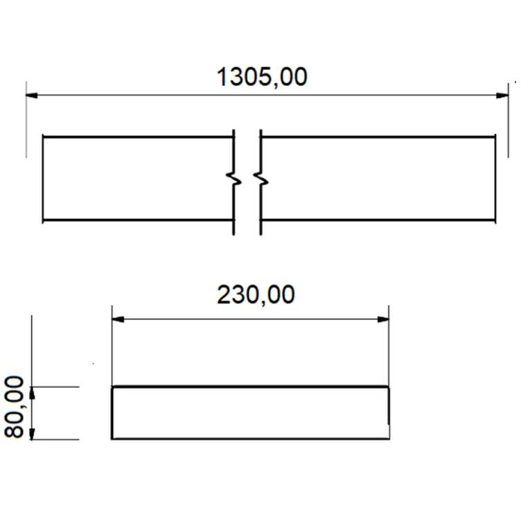Impact Linear Dimension Diagram