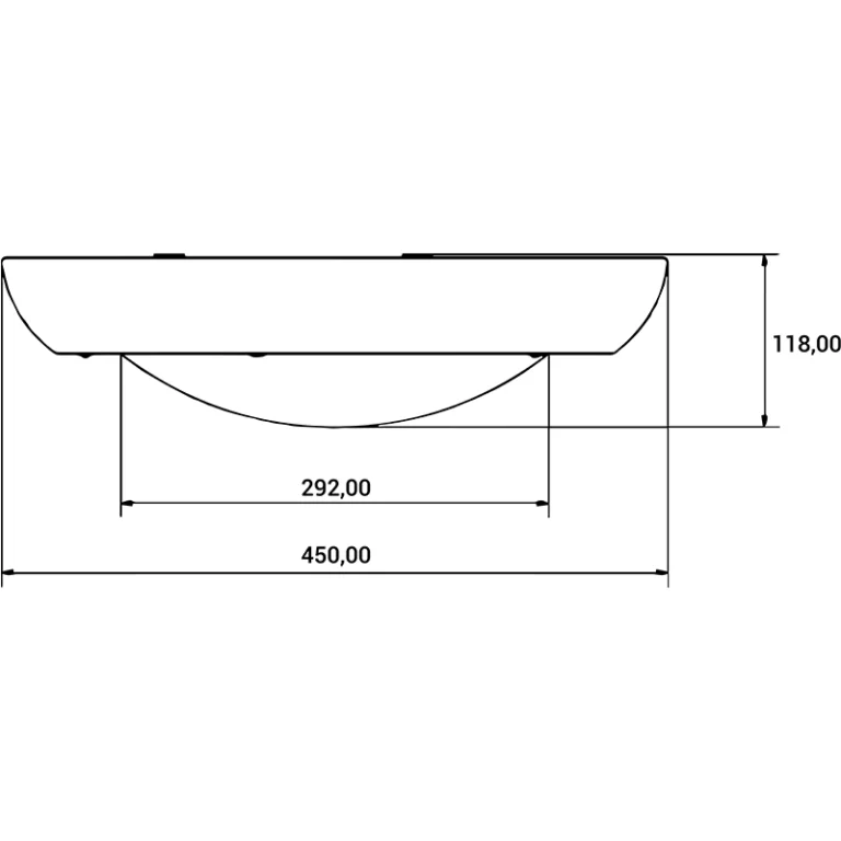 LED 8 Dimension Diagram