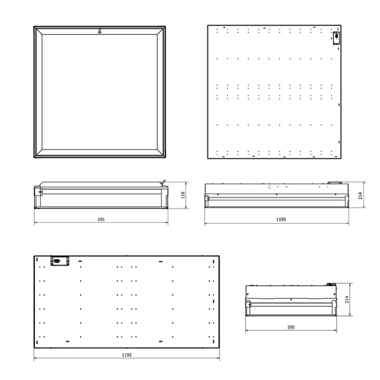 Sky Panel Dimension Diagram