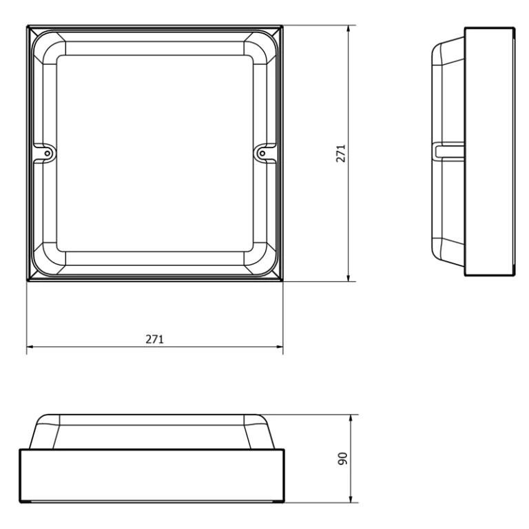 Urban Flat Dimension Diagram