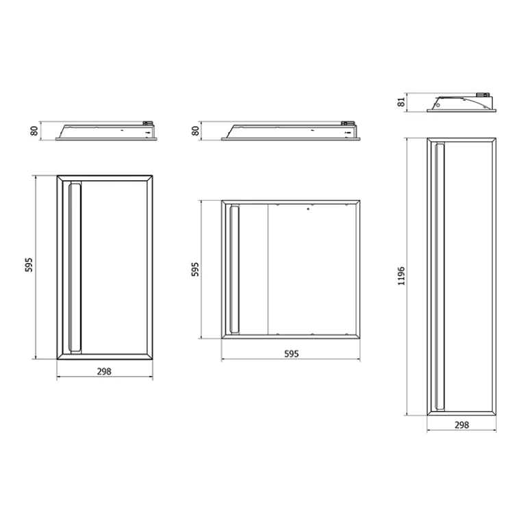 Wall Wash Dimension Diagram